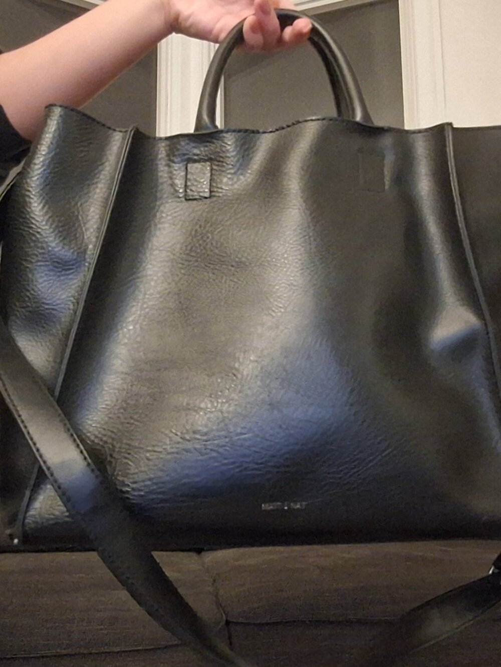 Vegan Leather Work Tote